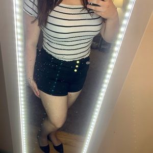 Charlotte Russe High waisted black shorts